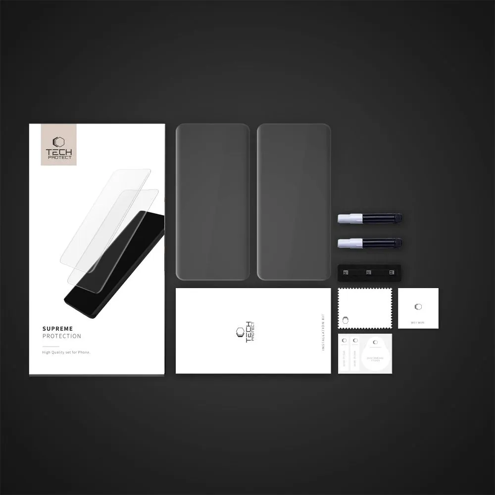 Xiaomi RedMi Note 14 Pro Plus 5G skärmskydd TECH-PROTECT GLASS UV+ 2-PACK