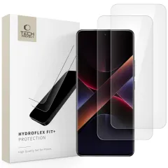 Xiaomi Poco X7 5G apsauginis stiklas  TECH-PROTECT HYDROFLEX FIT+ 2-PACK