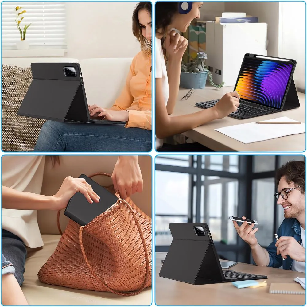 Xiaomi Pad 7/Pad 7 Pro чехол для планшетa черный TECH-PROTECT SC PEN + KEYBOARD