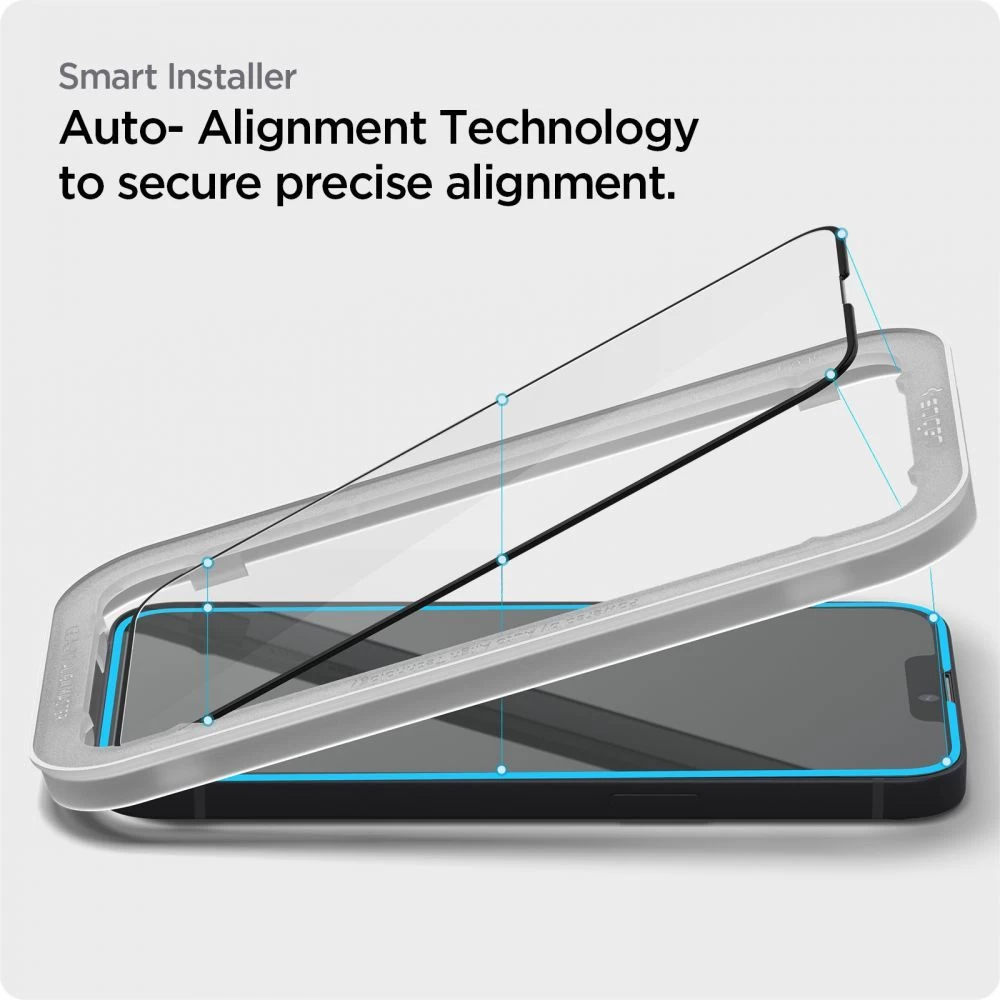 Apple iPhone 16e Aizsargstikls SPIGEN ALM GLASS FC (2-pack)