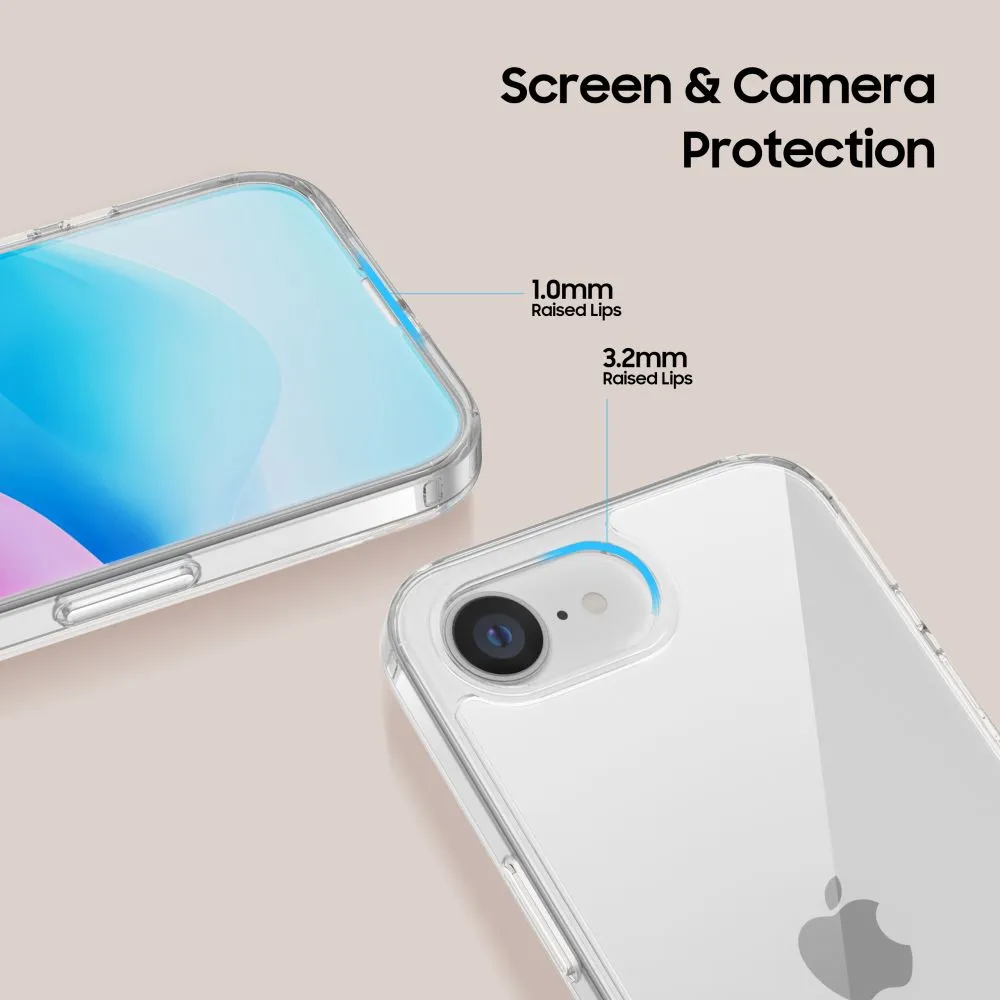 Apple iPhone 16e case transparent TECH-PROTECT FLEXAIR HYBRID