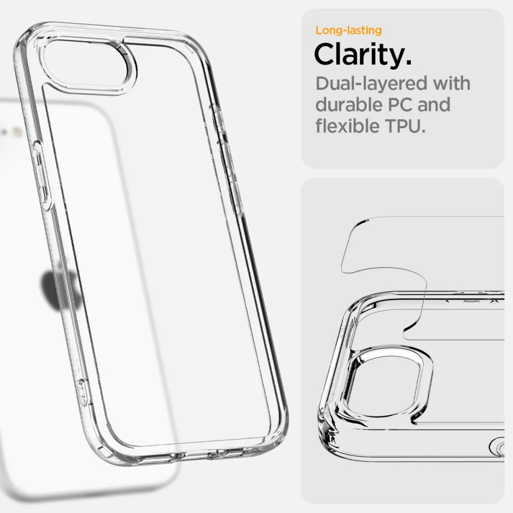 Apple iPhone 16e ümbris läbipaistev SPIGEN ULTRA HYBRID