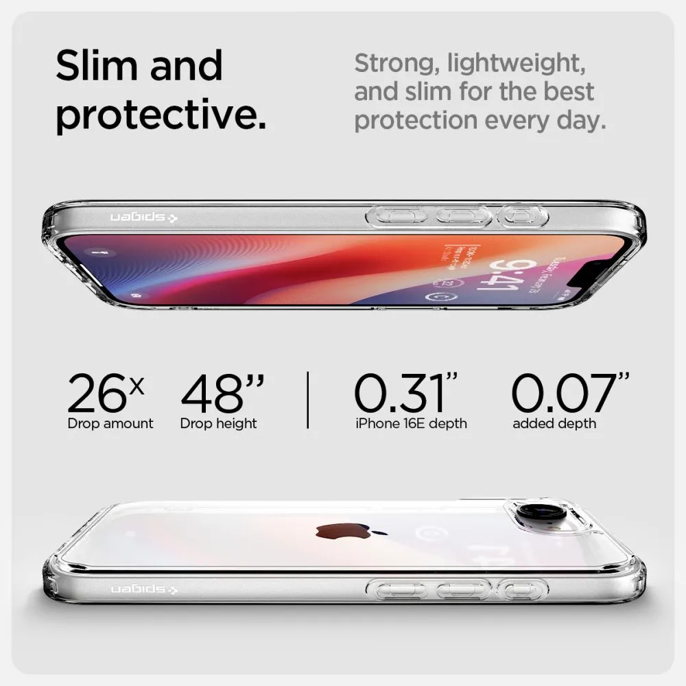 Apple iPhone 16e ümbris läbipaistev SPIGEN ULTRA HYBRID