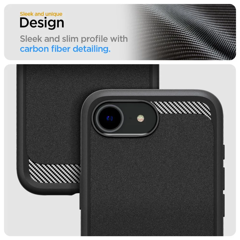 Apple iPhone 16e case black SPIGEN RUGGED ARMOR MAG MAGSAFE