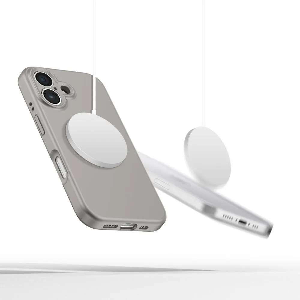 Apple iPhone 16e dėklas pilkas TECH-PROTECT LIQUID SILICONE MAGSAFE