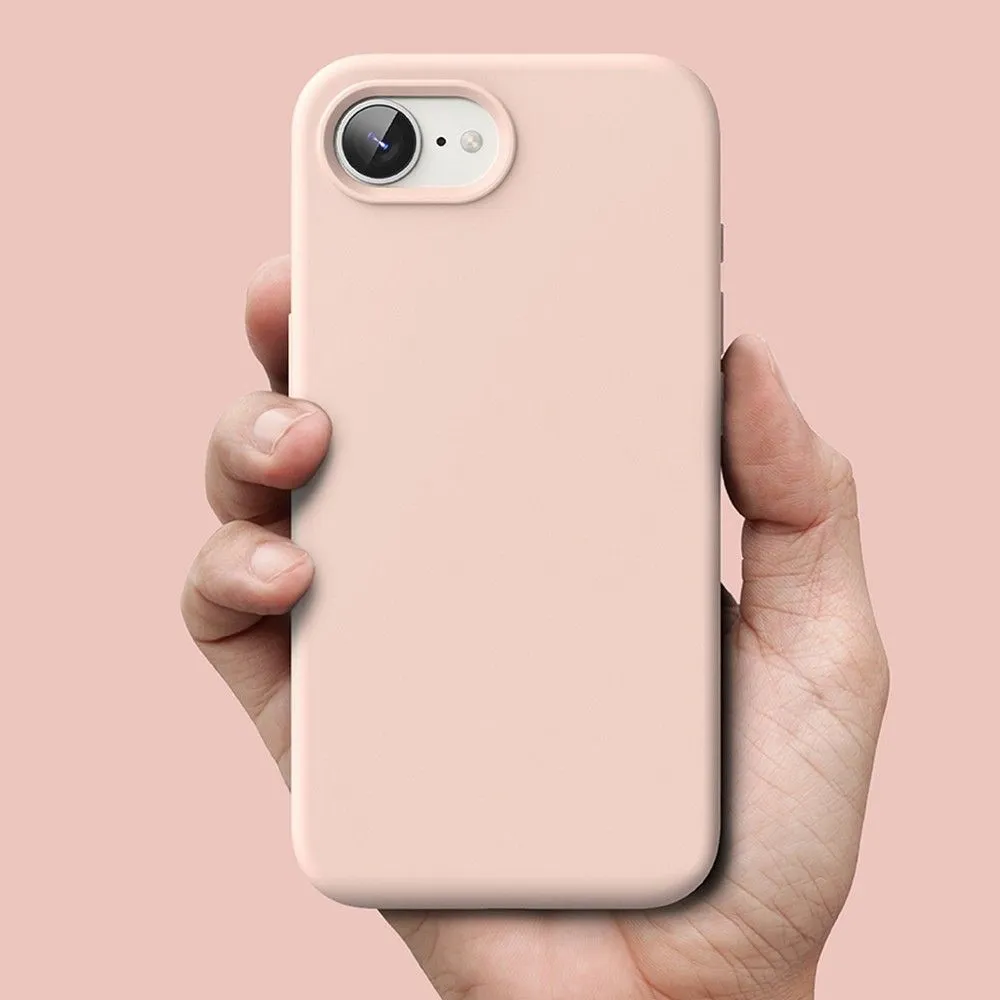 Apple iPhone 16e case Pink RINGKE SILICONE MAGNETIC MAGSAFE