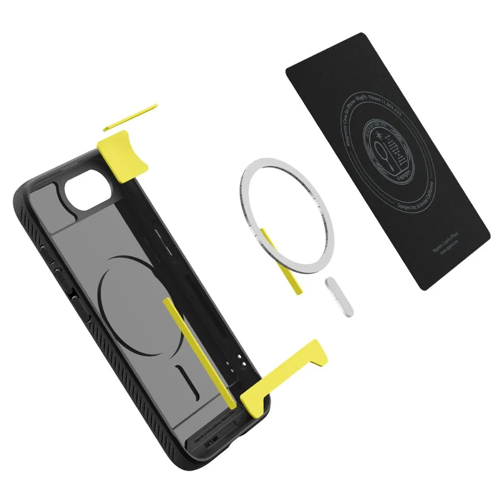 Apple iPhone 16e case black SPIGEN RUGGED ARMOR MAG MAGSAFE