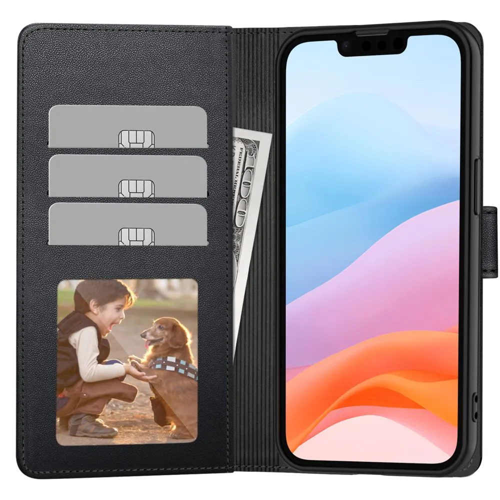 Apple iPhone 16e kaaned must TECH-PROTECT WALLET