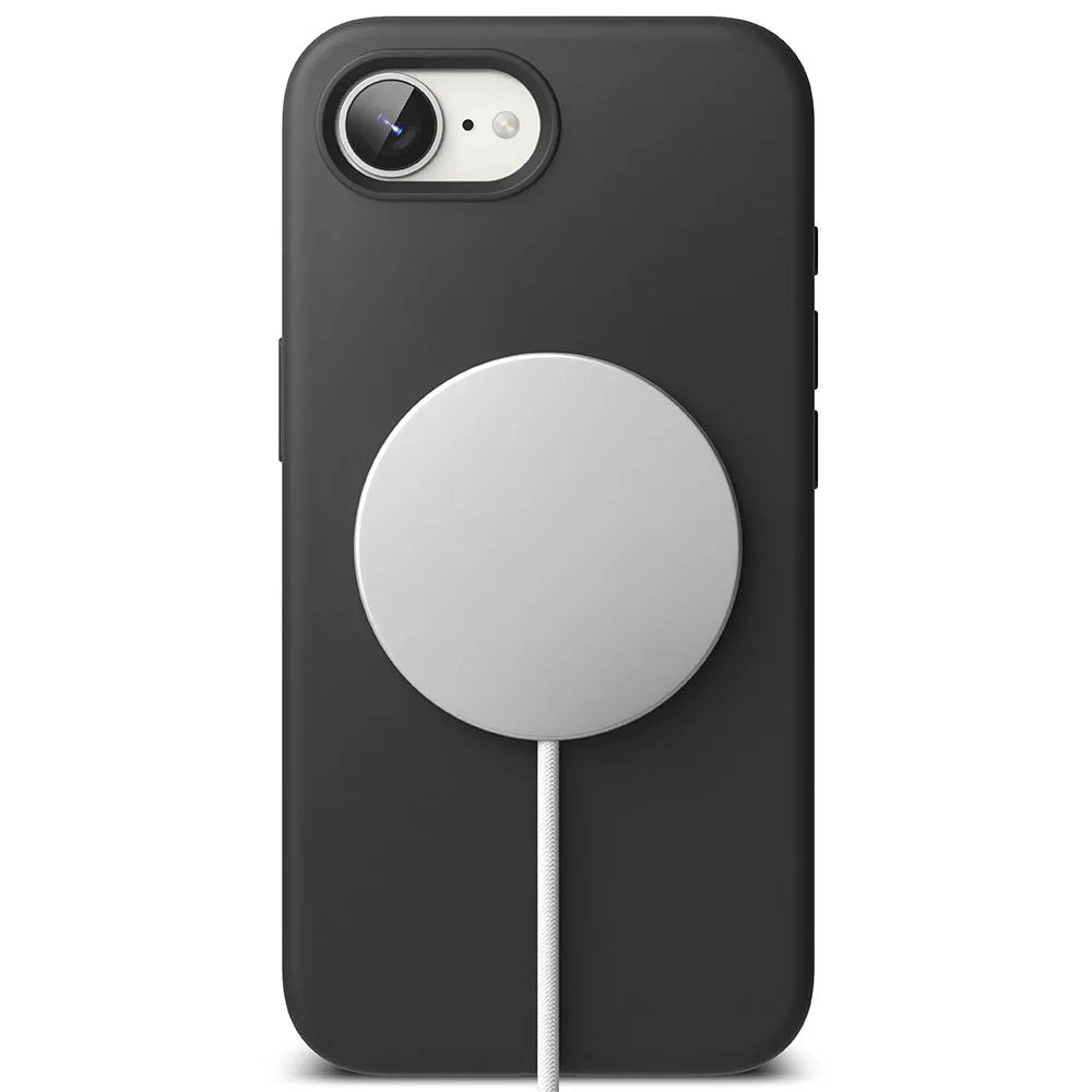 Apple iPhone 16e dėklas Juoda RINGKE SILICONE MAGNETIC MAGSAFE