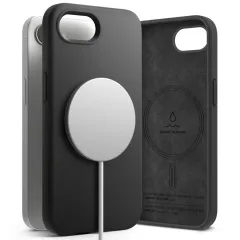 Apple iPhone 16e dėklas Juoda RINGKE SILICONE MAGNETIC MAGSAFE