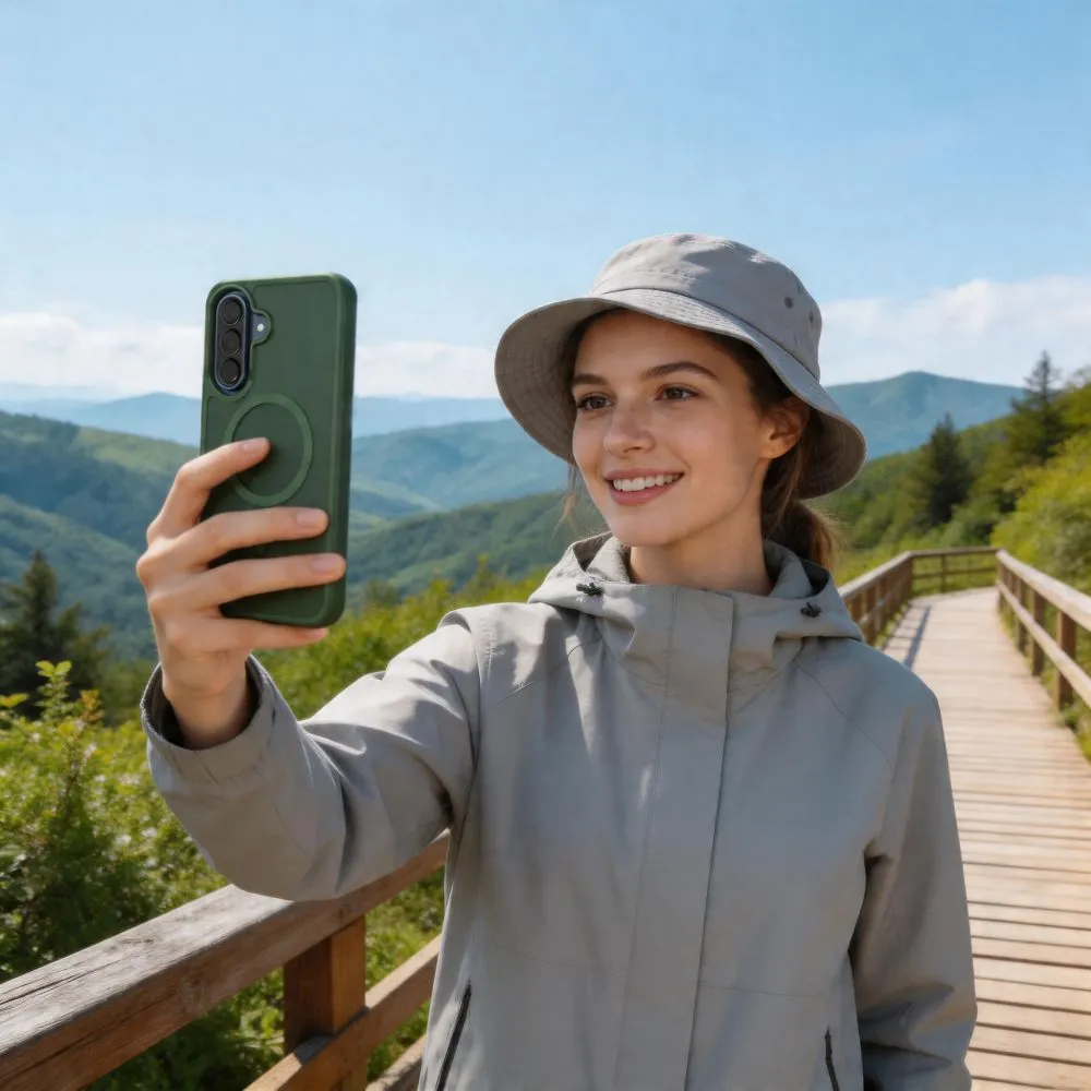 Samsung Galaxy A56 5G Telefoni kaaned roheline TECH-PROTECT MAGMAT MAGSAFE
