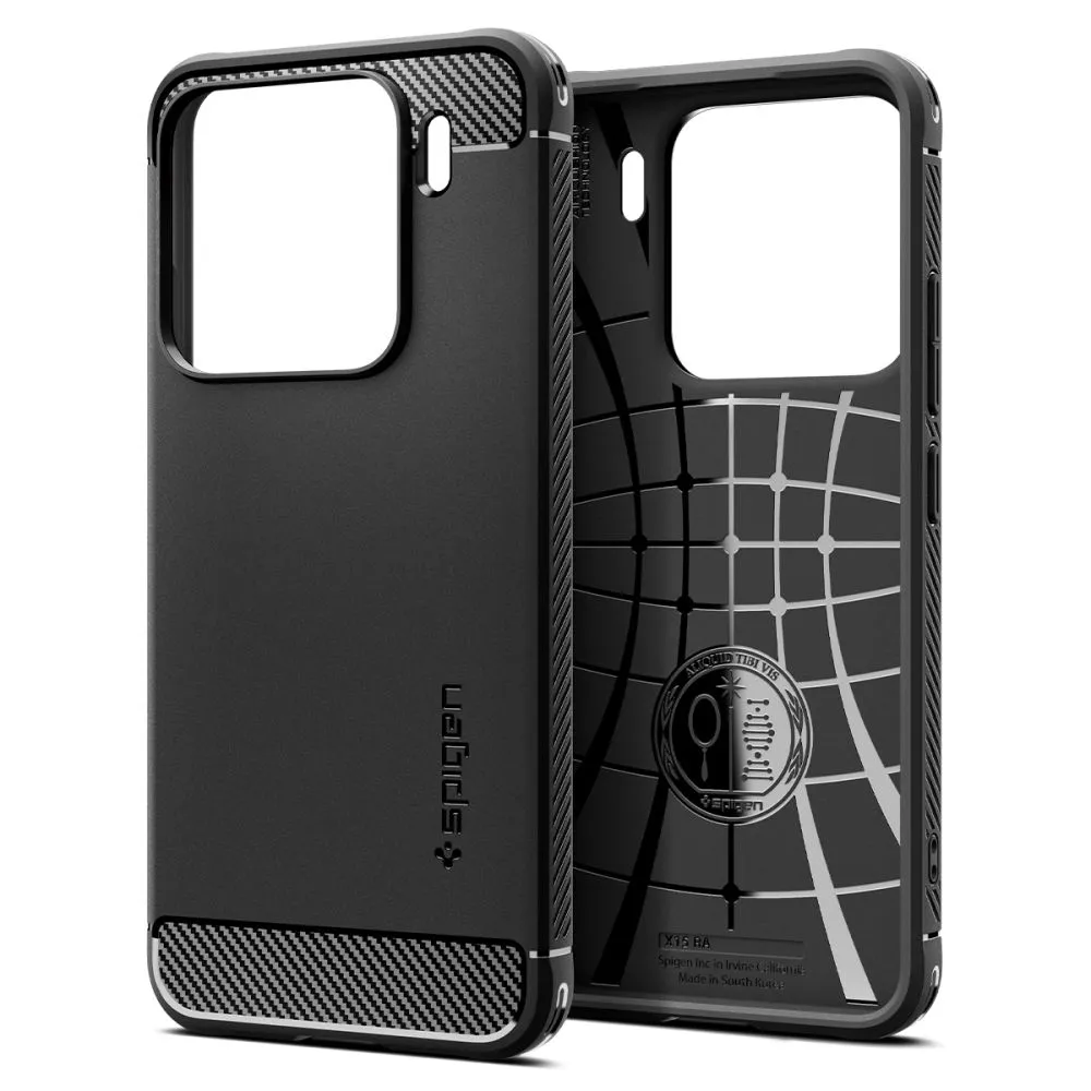 Xiaomi 15 чехол черный SPIGEN RUGGED ARMOR