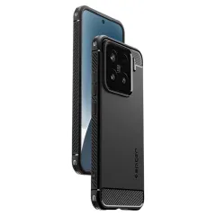 Xiaomi 15 чехол черный SPIGEN RUGGED ARMOR