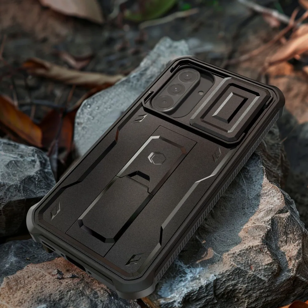 Samsung Galaxy A36 5G dėklas Juoda TECH-PROTECT KEVLAR CAM+