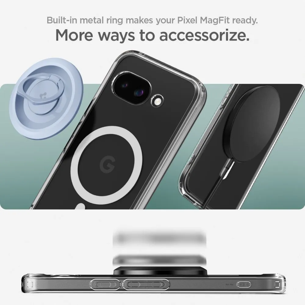 Google Pixel 9A dėklas skaidrus SPIGEN ULTRA HYBRID MAG MAGSAFE