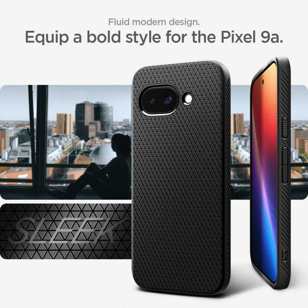 Google Pixel 9A dėklas Juoda SPIGEN LIQUID AIR