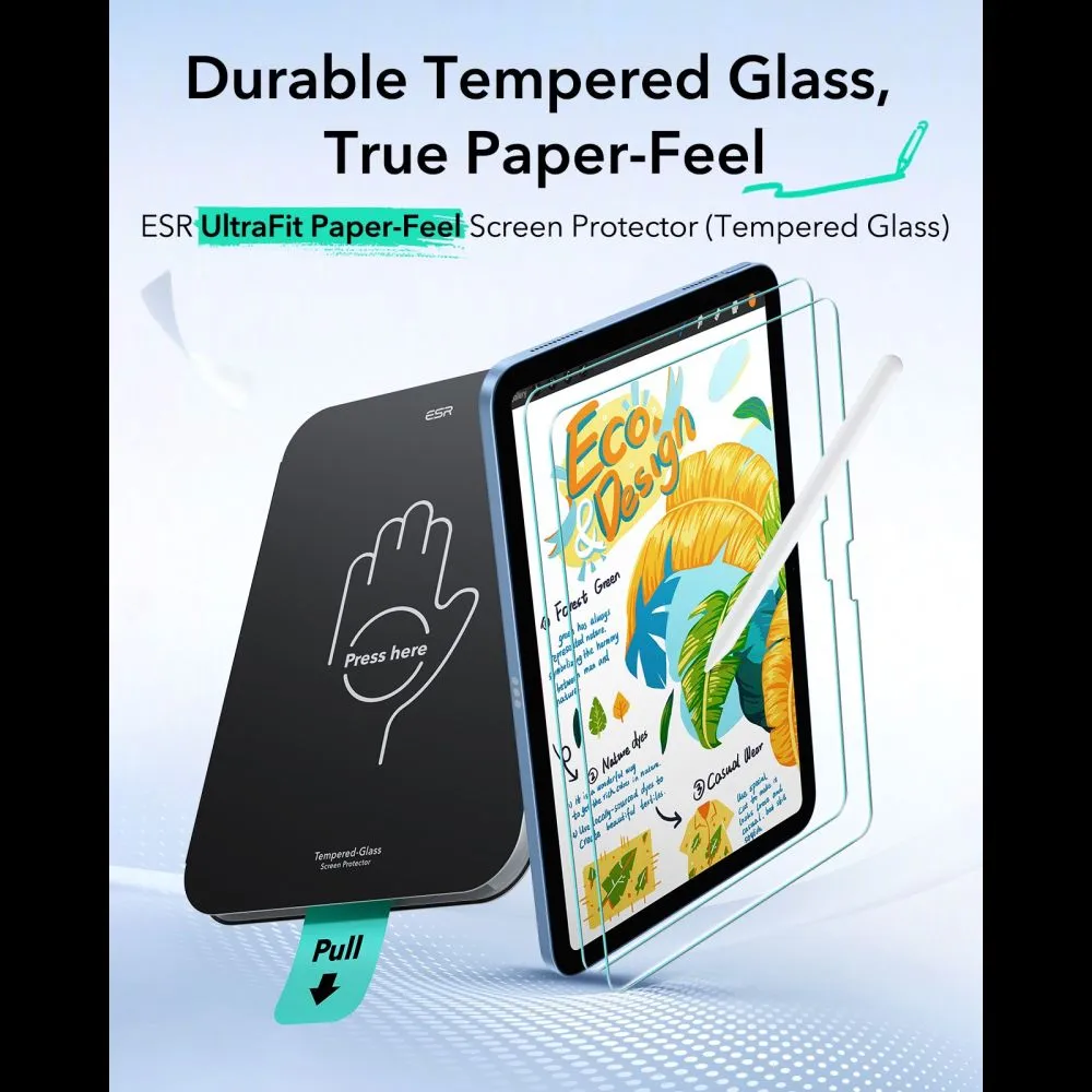 Apple iPad 11 (2025) Tablet Screen Protector  ESR PAPER FEEL 2-PACK 10.9” 10 / 2022 11” 2025