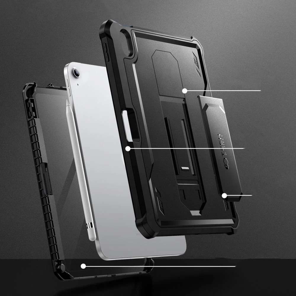 Apple iPad 11 (2025) tablet case black TECH-PROTECT KEVLAR PRO 10.9 10th Gen (2022)