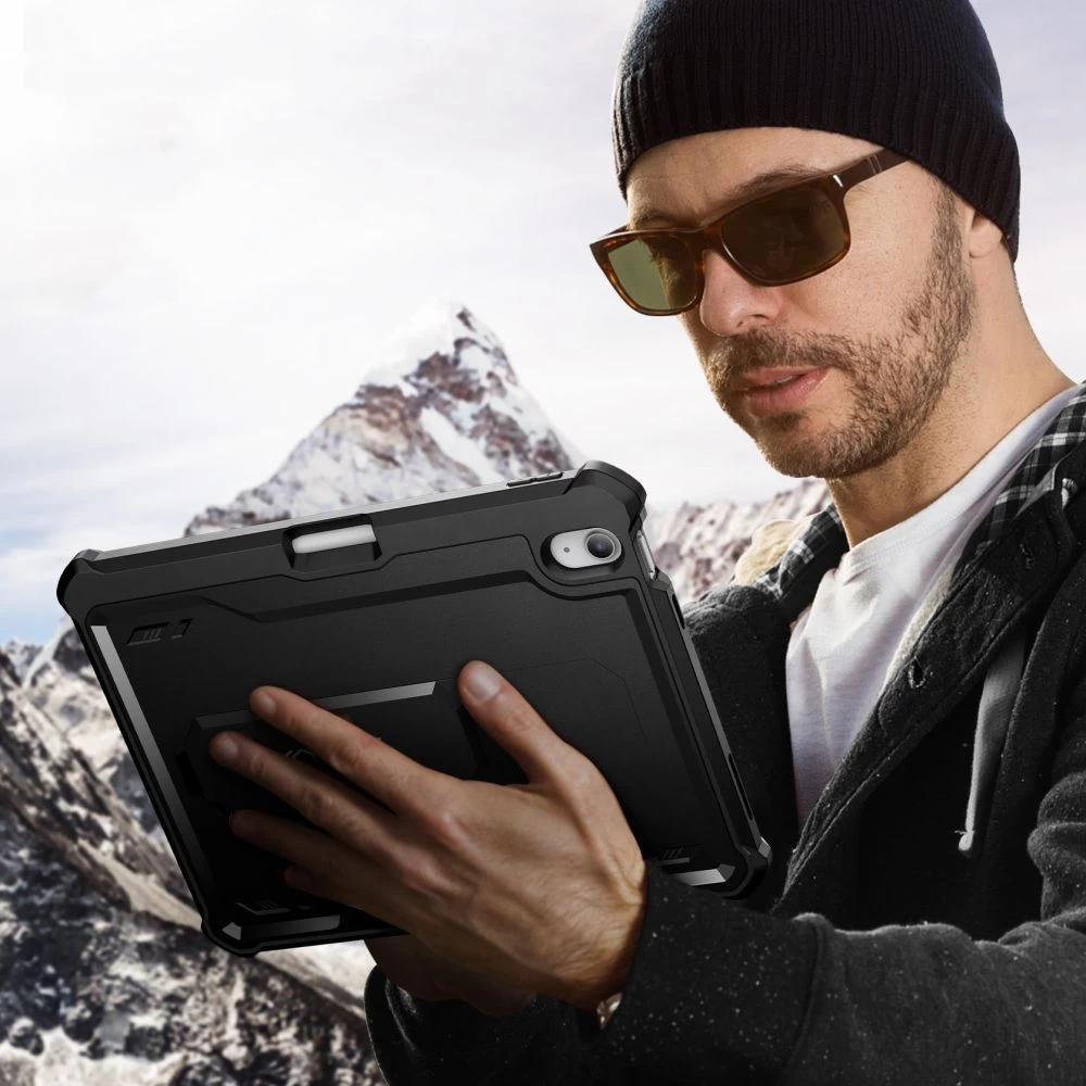 Apple iPad 11 (2025) tablet case black TECH-PROTECT KEVLAR PRO 10.9 10th Gen (2022)