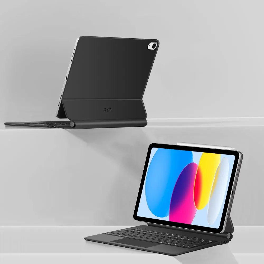 Apple iPad 11 (2025) чехол для планшетa черный TECH-PROTECT SMARTCASE MAGNETIC + KEYBOARD