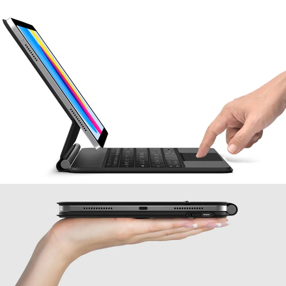 Apple iPad 11 (2025) чехол для планшетa черный TECH-PROTECT SMARTCASE MAGNETIC + KEYBOARD