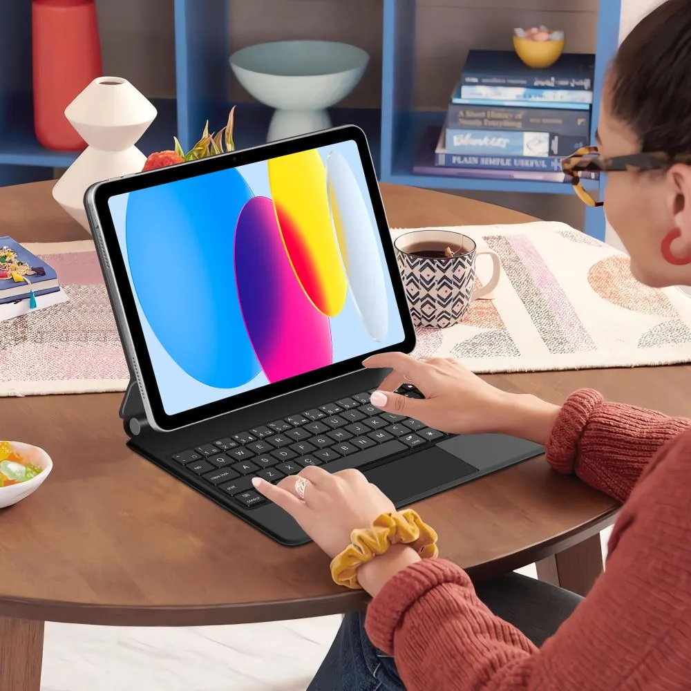 Apple iPad 11 (2025) чехол для планшетa черный TECH-PROTECT SMARTCASE MAGNETIC + KEYBOARD