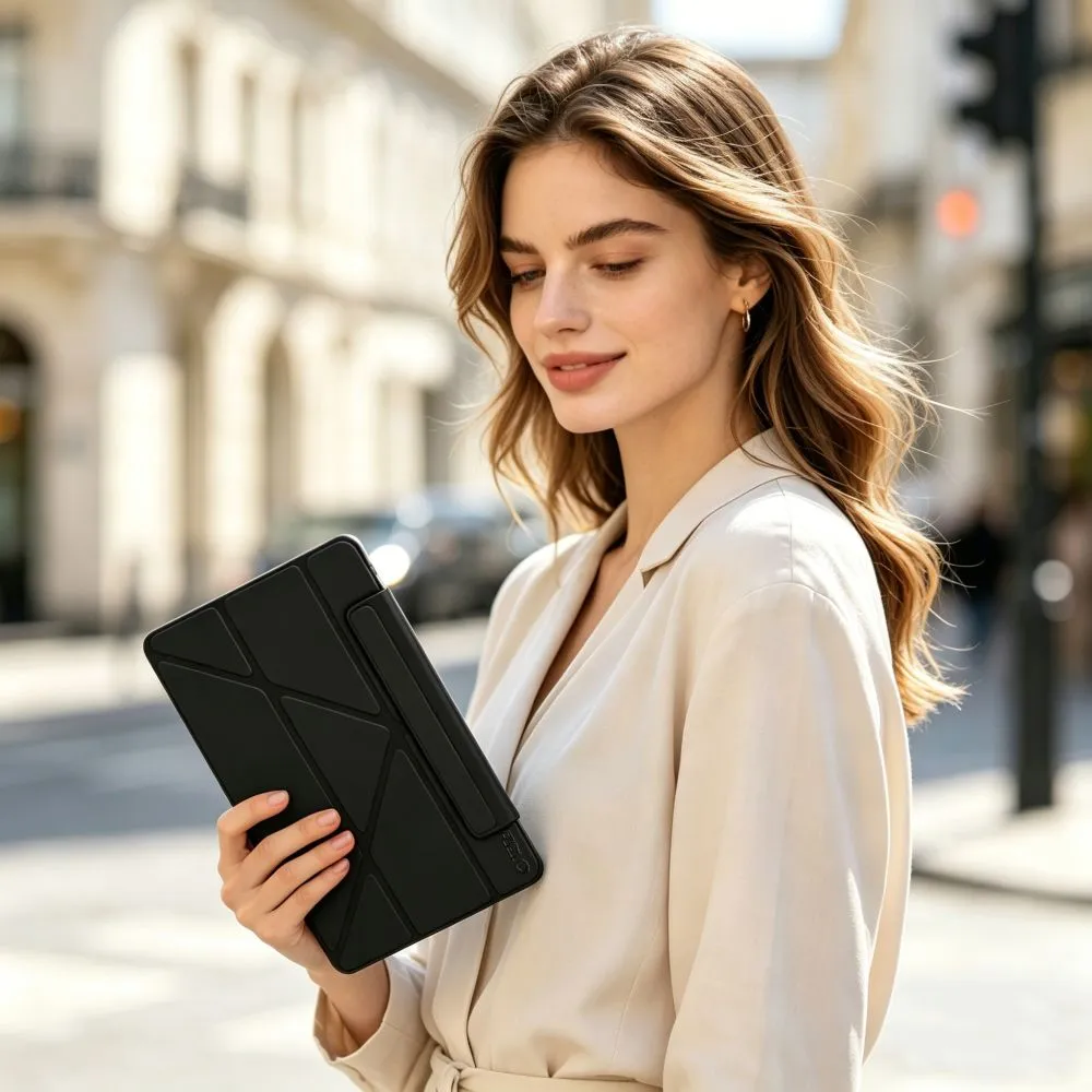 Apple iPad 11 (2025) Planšetes maciņš melns TECH-PROTECT SC PEN ORIGAMI