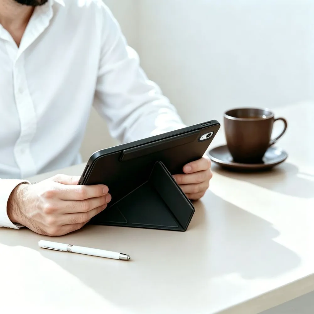 Apple iPad 11 (2025) Planšetes maciņš melns TECH-PROTECT SC PEN ORIGAMI