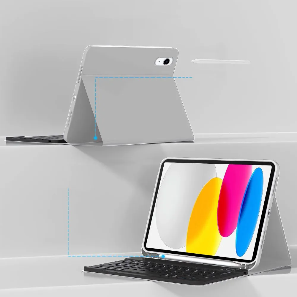 Apple iPad 11 (2025) tahvelarvuti ümbris hall TECH-PROTECT SC PEN + KEYBOARD