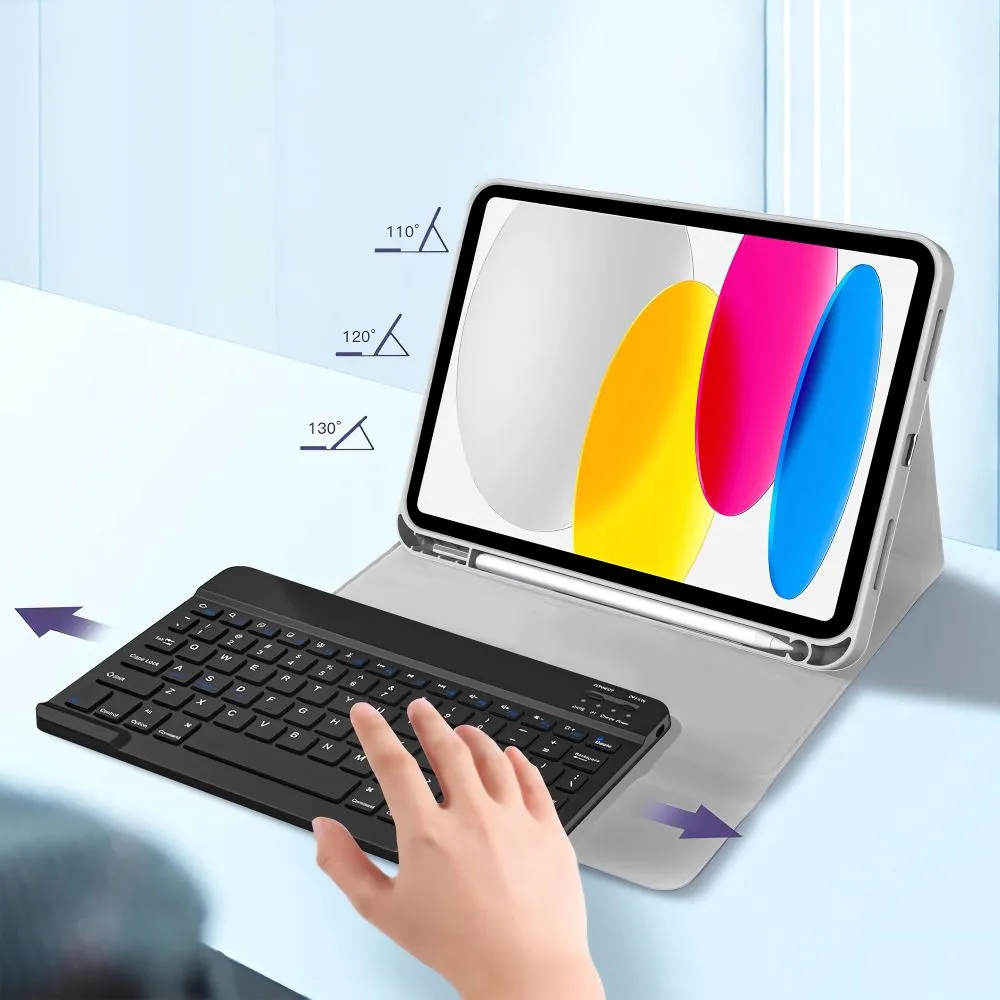 Apple iPad 11 (2025) tahvelarvuti ümbris hall TECH-PROTECT SC PEN + KEYBOARD