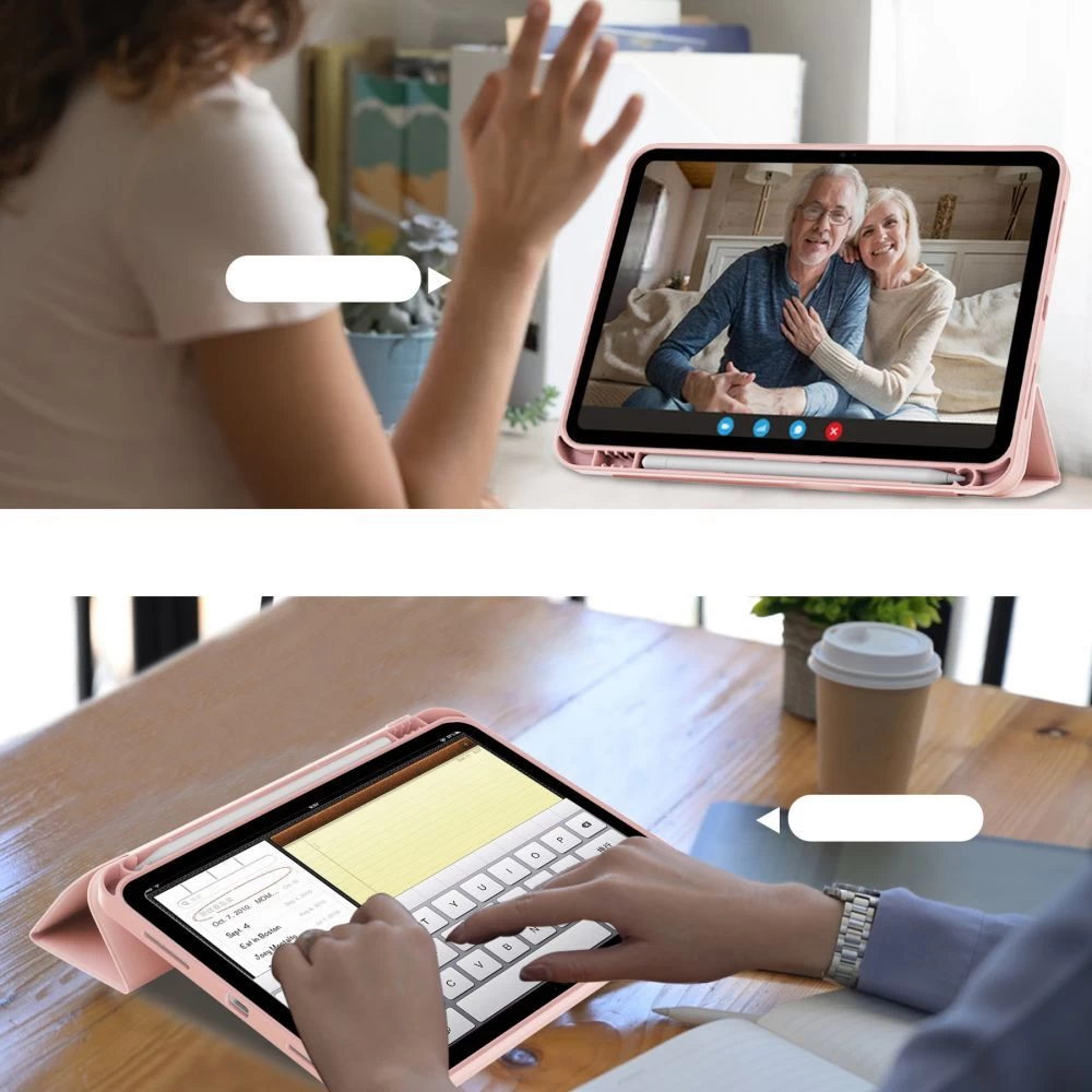 Apple iPad 11 (2025) чехол для планшетa розовый TECH-PROTECT SC PEN