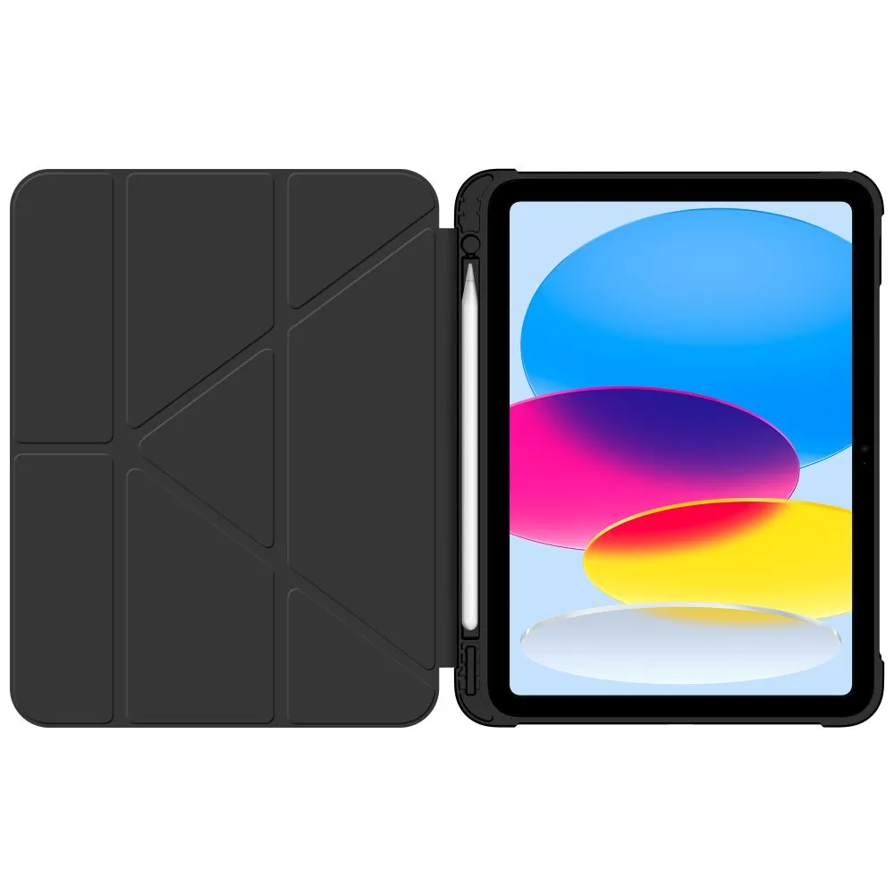 Apple iPad 11 (2025) tablet suojakuori, suojakotelo musta TECH-PROTECT SC PEN ORIGAMI