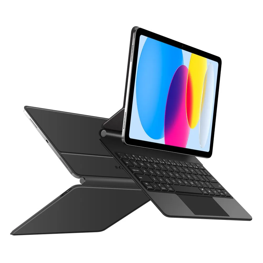 Apple iPad 11 (2025) чехол для планшетa черный TECH-PROTECT SMARTCASE MAGNETIC + KEYBOARD