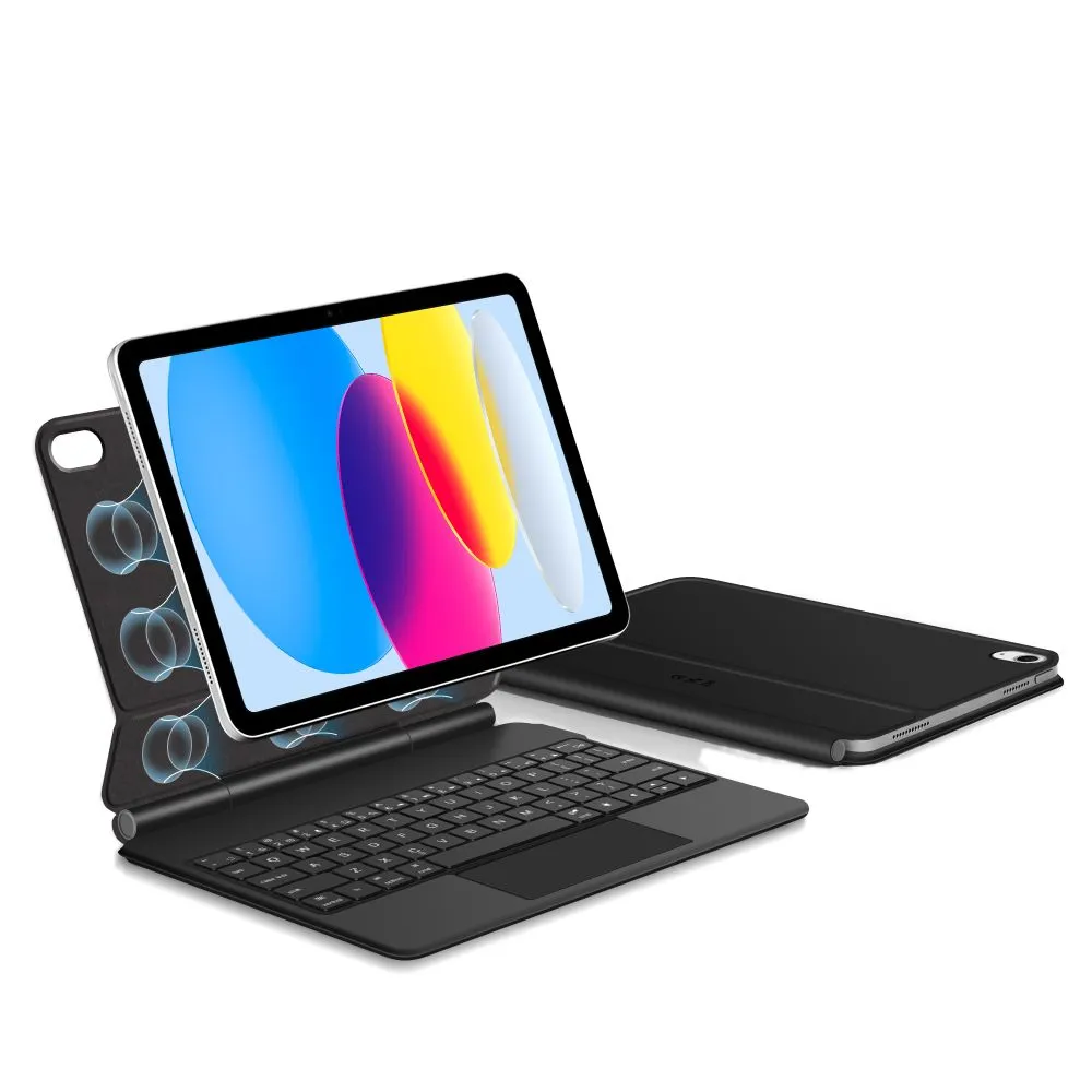 Apple iPad 11 (2025) чехол для планшетa черный TECH-PROTECT SMARTCASE MAGNETIC + KEYBOARD