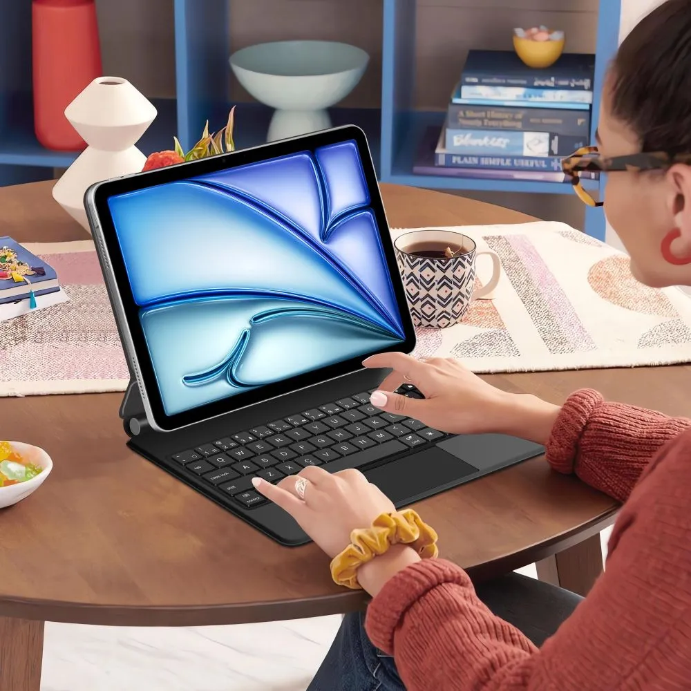Apple iPad Air 11 7th Gen (2025) Planšetės dėklas Juoda TECH-PROTECT SMARTCASE MAGNETIC + KEYBOARD