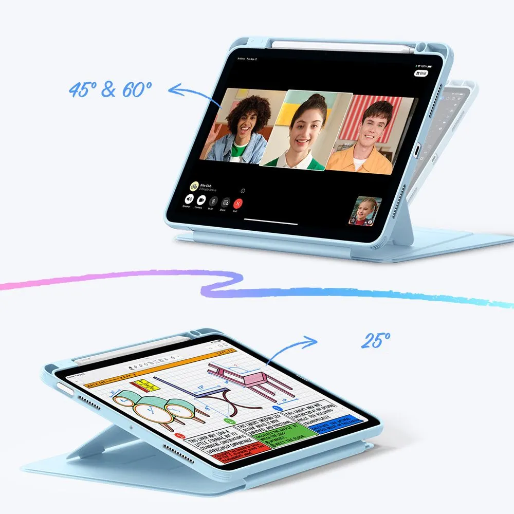 Apple iPad Air 11 7th Gen (2025) Planšetės dėklas mėlyna ESR FLIP HYBRID