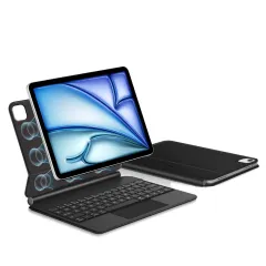 Apple iPad Air 11 7th Gen (2025) Planšetės dėklas Juoda TECH-PROTECT SMARTCASE MAGNETIC + KEYBOARD