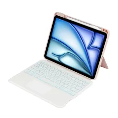 Apple iPad Air 11 7th Gen (2025) Planšetės dėklas rožinis TECH-PROTECT SCMAG PEN + KEYBOARD