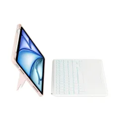 Apple iPad Air 11 7th Gen (2025) Planšetės dėklas rožinis TECH-PROTECT SCMAG PEN + KEYBOARD