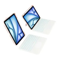 Apple iPad Air 11 7th Gen (2025) Planšetės dėklas rožinis TECH-PROTECT SCMAG PEN + KEYBOARD