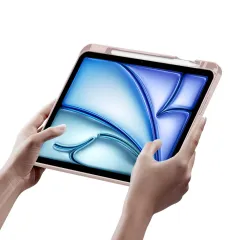 Apple iPad Air 11 7th Gen (2025) Planšetės dėklas rožinis TECH-PROTECT SCMAG PEN + KEYBOARD