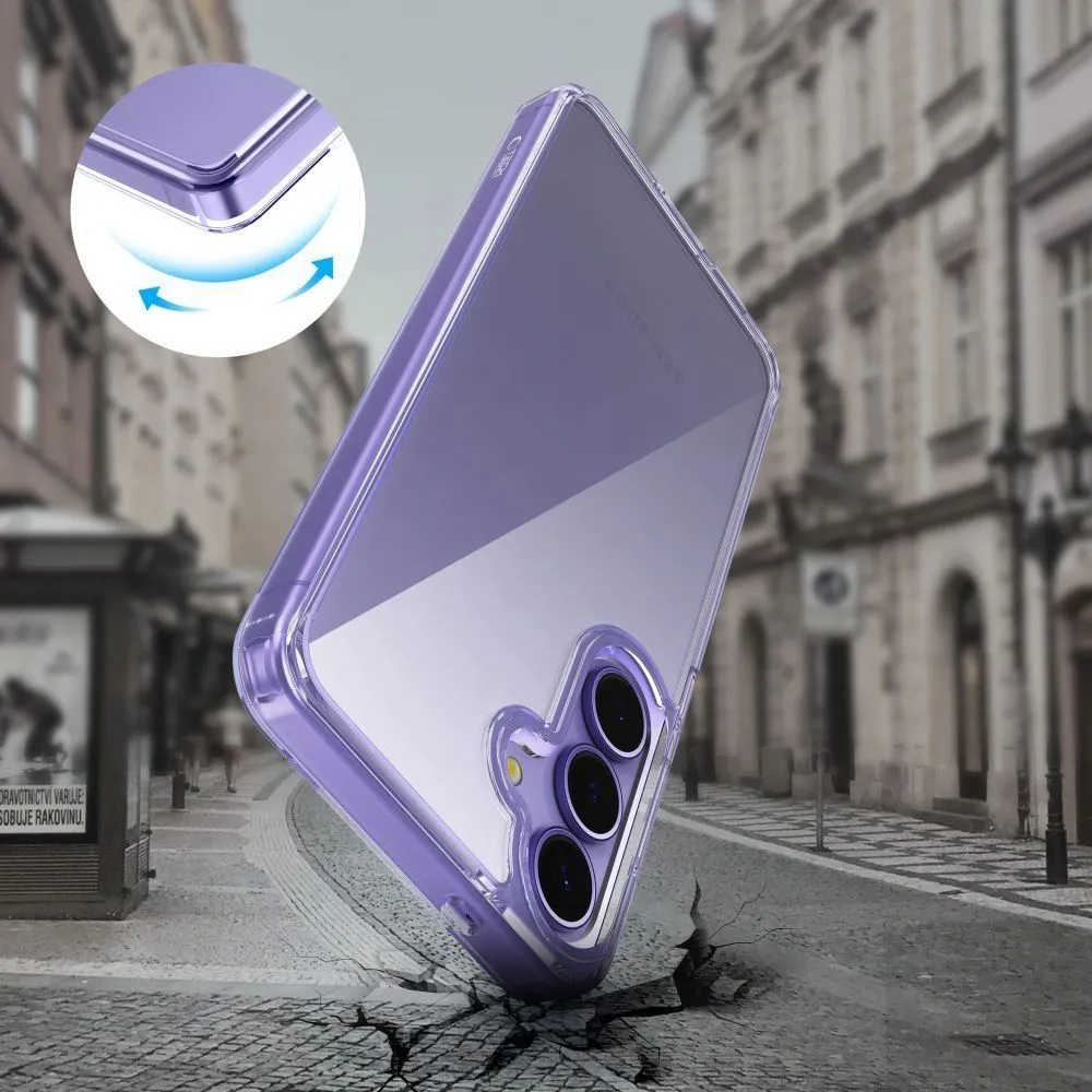 Samsung Galaxy S25 Edge suojakuori läpinäkyvä TECH-PROTECT FLEXAIR HYBRID