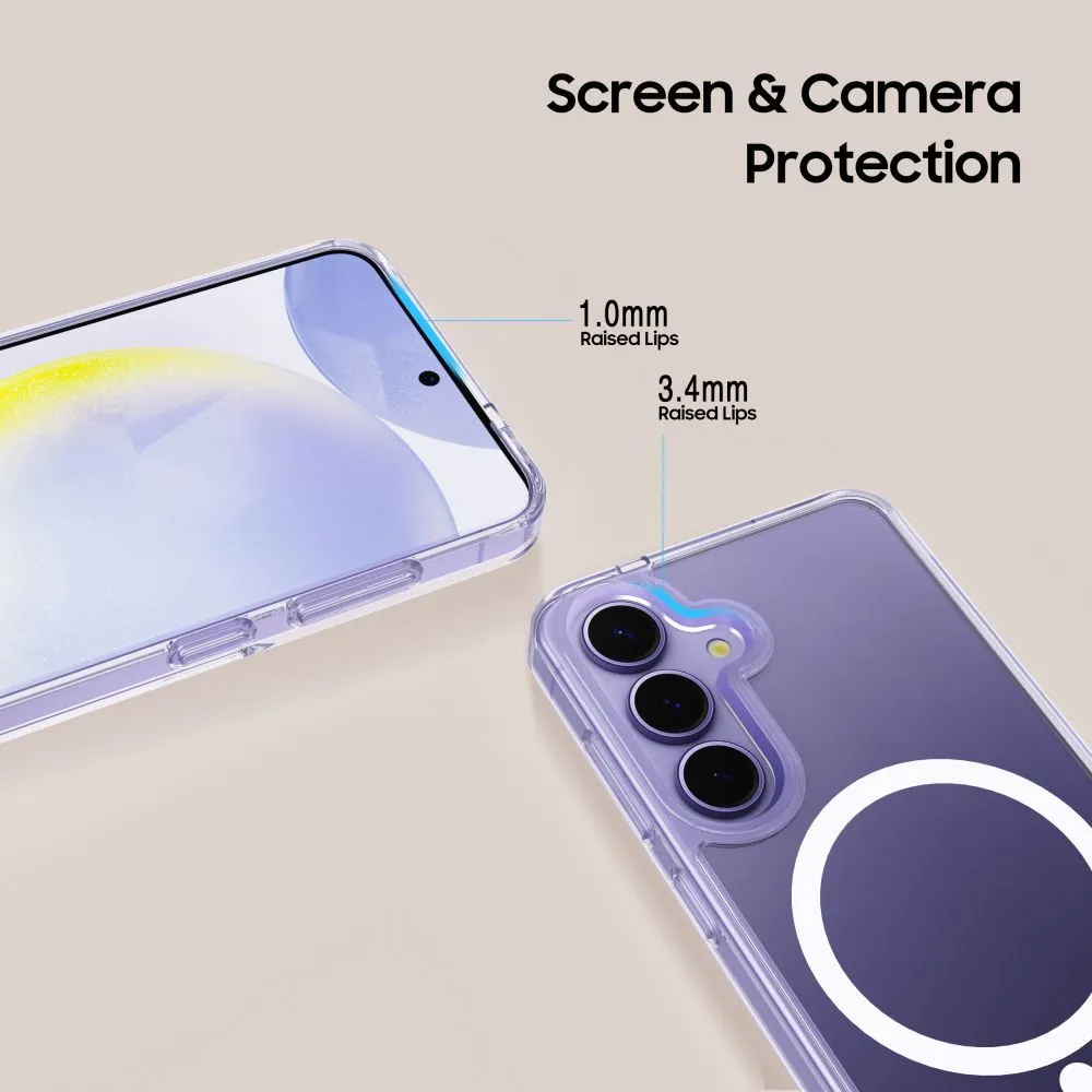 Samsung Galaxy S25 Edge vāciņš caurspīdīgs TECH-PROTECT FLEXAIR HYBRID MAGSAFE