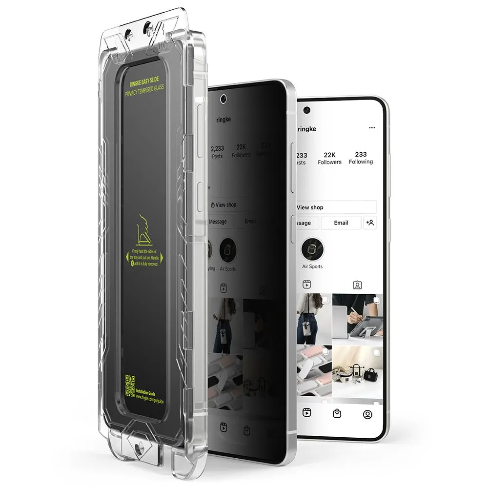 Samsung Galaxy S25 Edge panssarilasi RINGKE EASY SLIDE 2-PACK PRIVACY