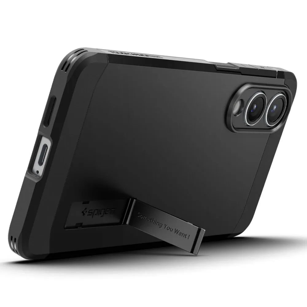 Samsung Galaxy S25 Edge skal svart SPIGEN TOUGH ARMOR MAGSAFE