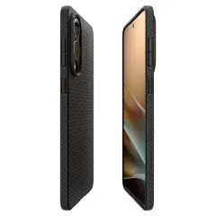 Samsung Galaxy S25 Edge suojakuori musta SPIGEN LIQUID AIR