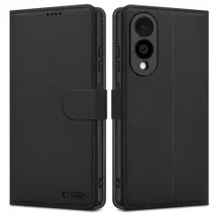 Samsung Galaxy S25 Edge case black TECH-PROTECT WALLET