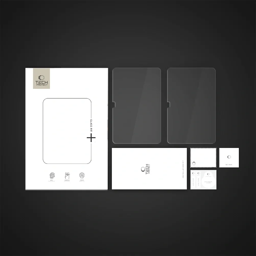 Samsung Galaxy Tab S10 FE Plus aizsargstikls  TECH-PROTECT GLASS FIT+ 2-PACK 13.1 X620 / X626B