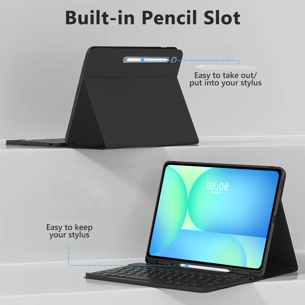 Samsung Galaxy Tab  tahvelarvuti ümbris must TECH-PROTECT SC PEN + KEYBOARD S10 FE+ 13.1 X620 / X626B
