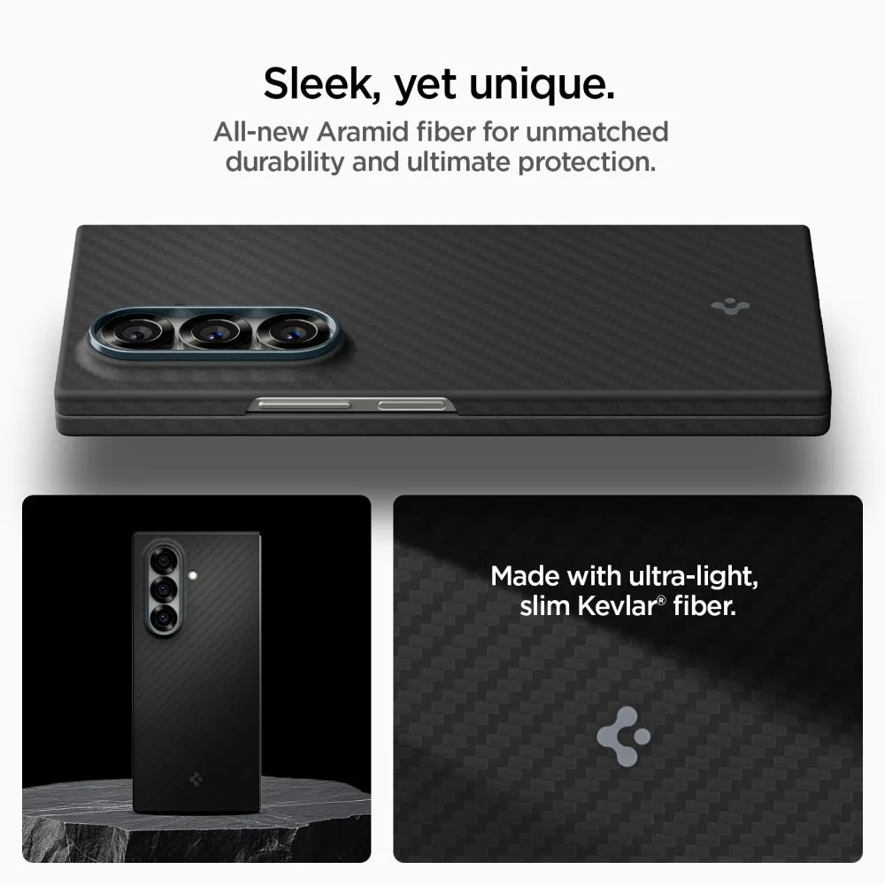 Samsung Galaxy Z Fold 7 ümbris must SPIGEN AIRSKIN ARAMID